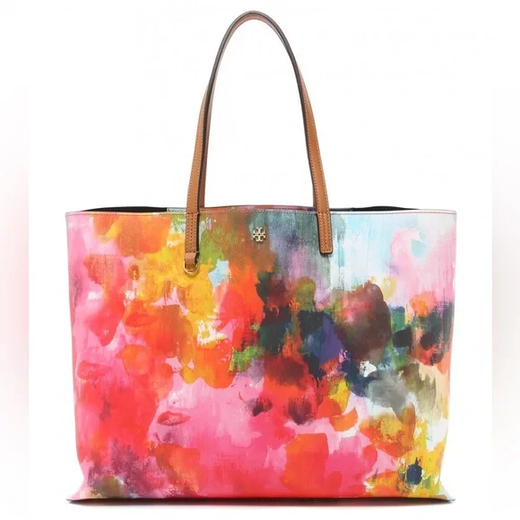 Tory burch watercolor tote hotsell